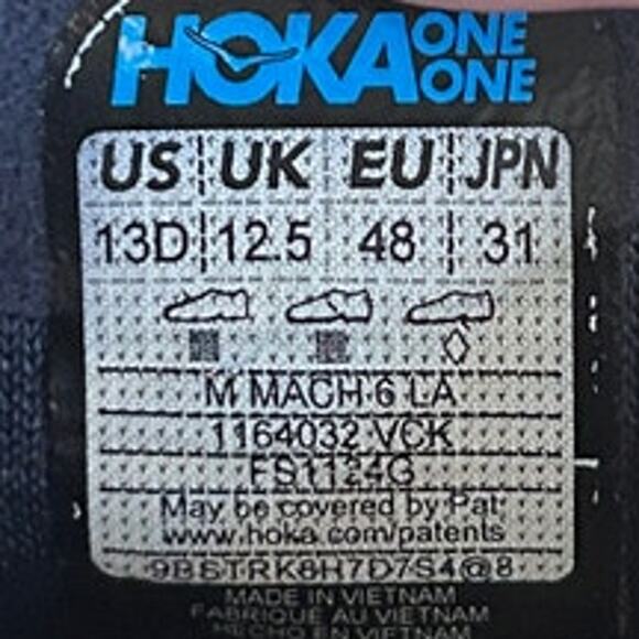 Hoka One One - Mach 6 - Running Shoes - Blue - Women's - 13 D - 1164032 VCK - Picture 9 of 9